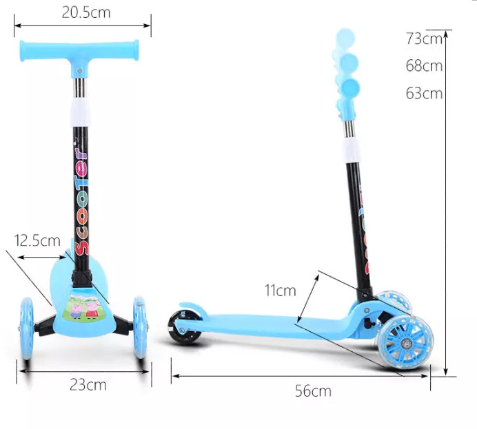 Xe Trượt Scooter 3 Bánh Phát Sáng Cho Bé Bằng Nhựa - Kiểu mới