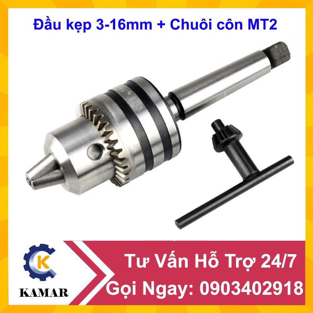 Bộ đầu kẹp mũi khoan 3-16mm + chuôi côn MT2