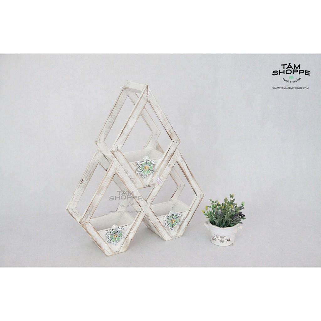 KỆ GỖ ÁP TƯỜNG VINTAGE SỐ 05