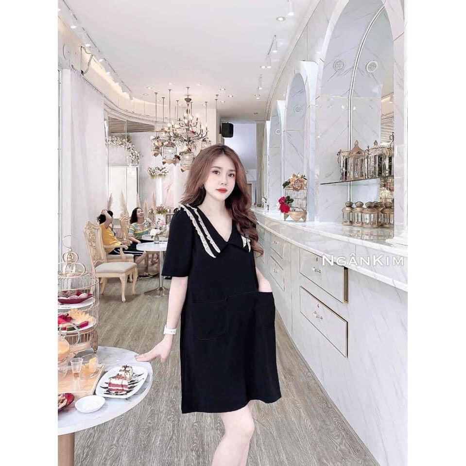 Váy bầu sơ mi cotton cao cấpthiết kế sang chảnh mặc đi làm đi chơi đều đượcFree size 43~68kg