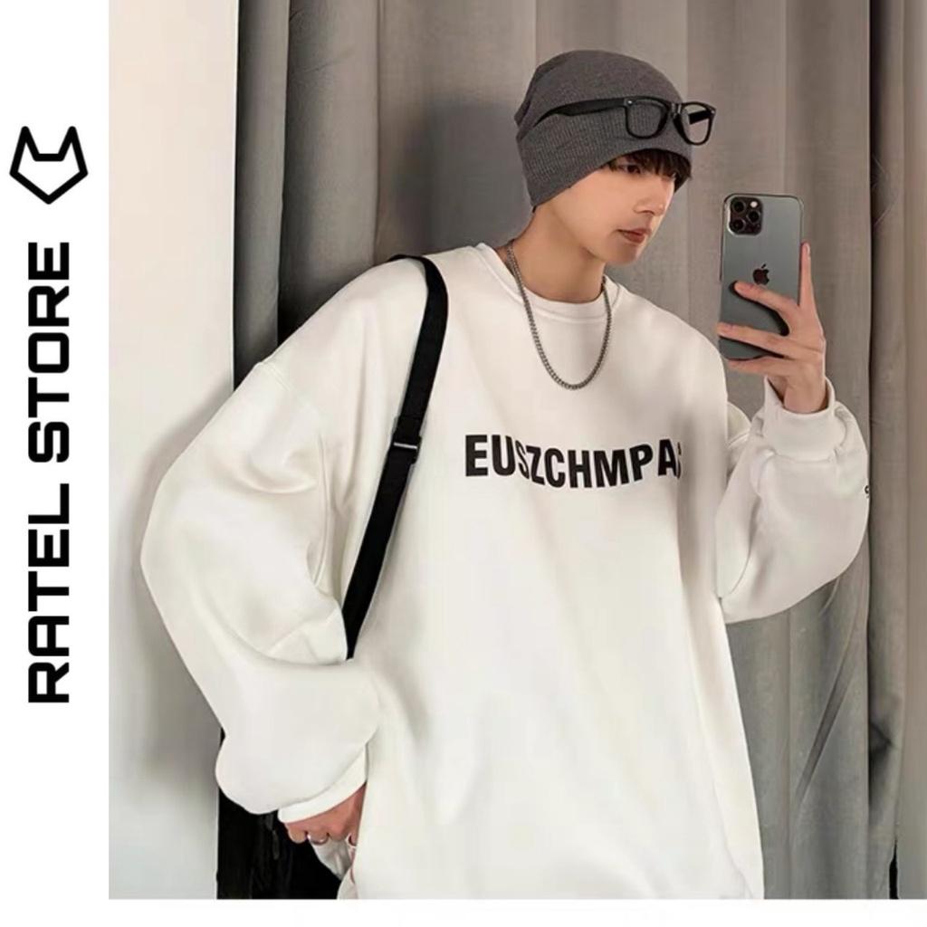 Áo Sweater Nỉ Bông Nam Nữ EUSZCHMPAS Unisex Form Rộng