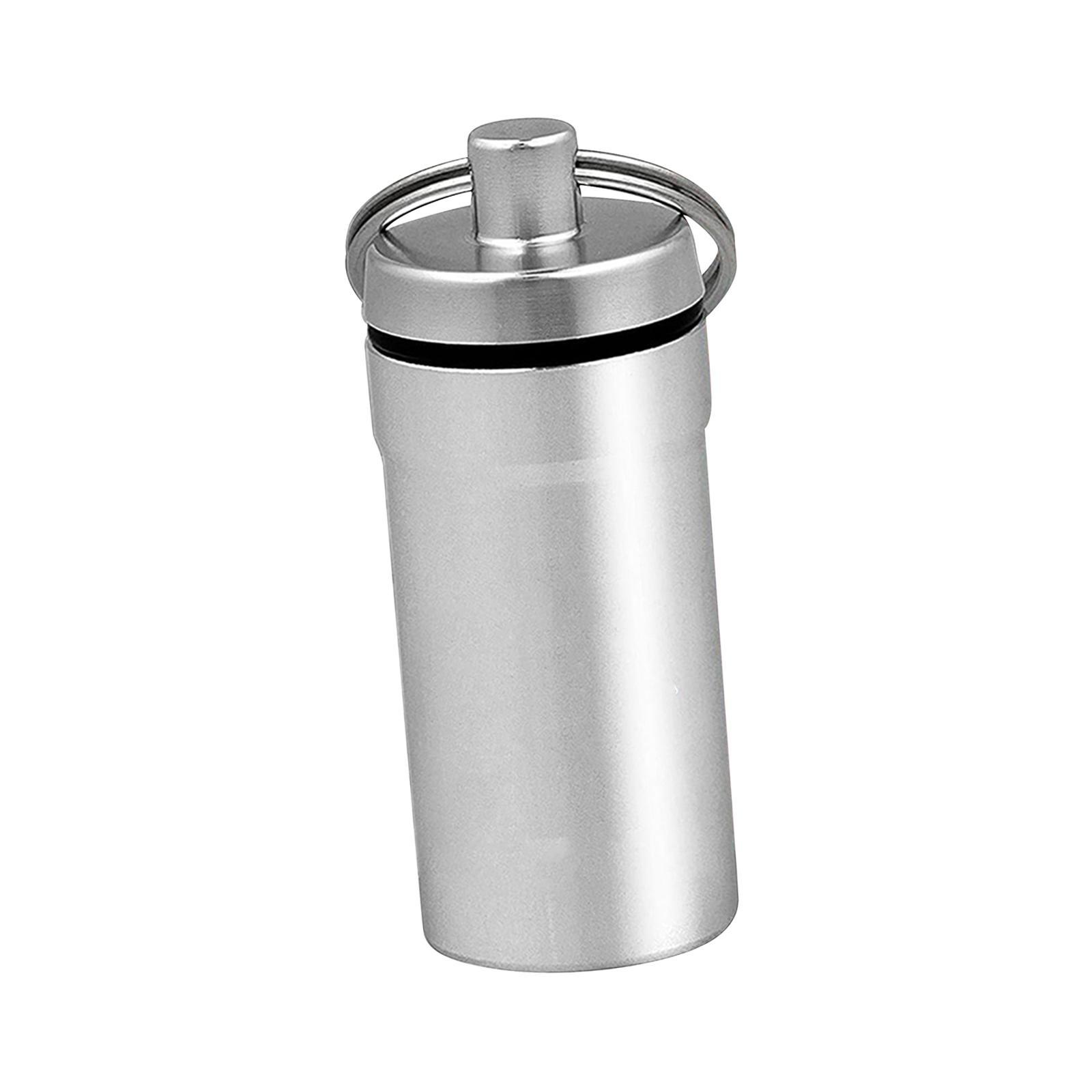 Keychain Holder Box for Pocket Emergency Container Metal Organizer for Camping Hiking Survival Travel