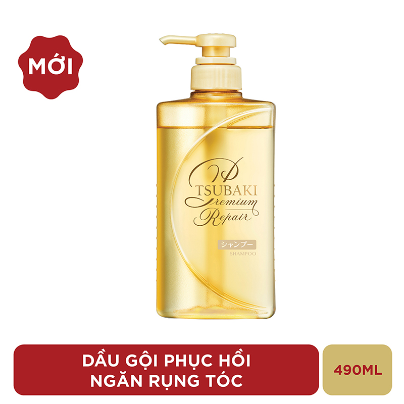 Dầu Gội TSUBAKI Phục Hồi Ngăn Rụng Tóc 490ml