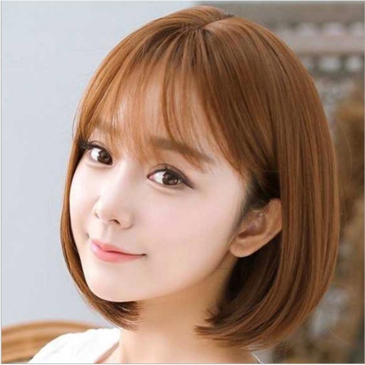 Tóc giả nữ cả đầu ngắn cúp Hàn Quốc, Tóc giả nguyên đầu đẹp - TG53