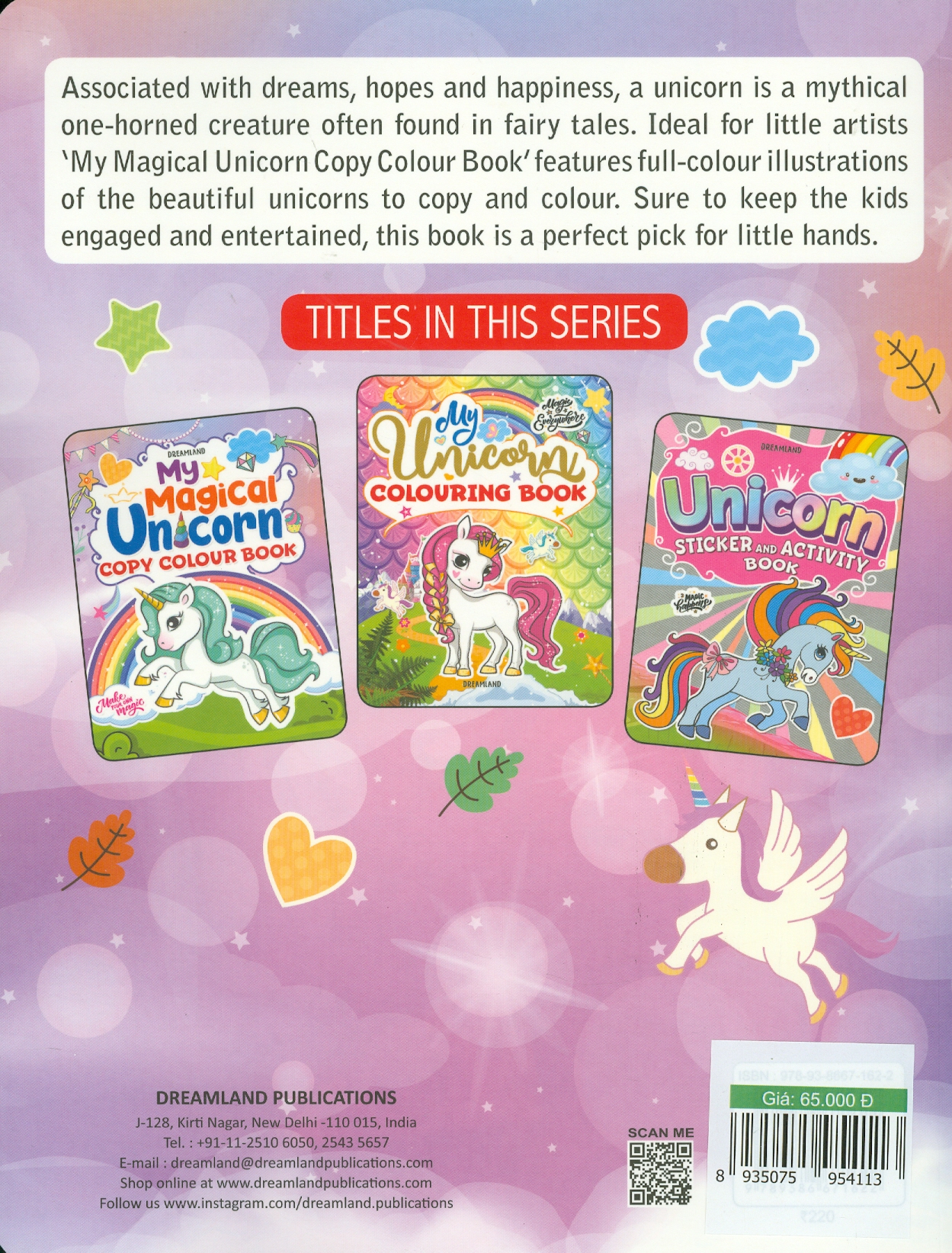 My Magical Unicorn Copy Colour Book for Children Age 2 -7 Years - Make Your Own Magic Colouring Book (Kỳ Lân Huyền Diệu Của Tôi - Sách Tô Màu)