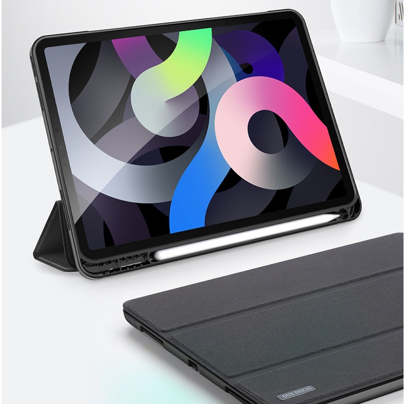 Bao Da Cao Cấp Dành Cho iPad  Pro Air 4 10.9 inch, iPad Air 5 10.9 inch Chính Hãng Dux Ducis DOMO Có Khay Đựng Bút - Hàng Chính Hãng