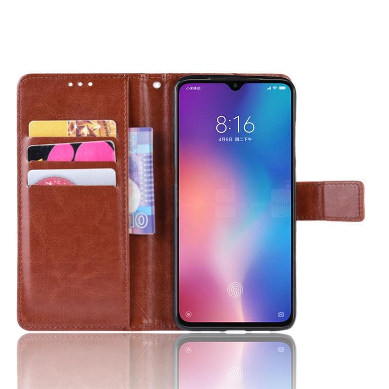 Bao Da Điện Thoại Có Ngăn Đựng Thẻ Và Dây Gài Nam Châm Cho Xiaomi Mi A3 9 SE 6 Xiaomi Mi 8 Pro A2 lite Max 2 MIX 3 A1