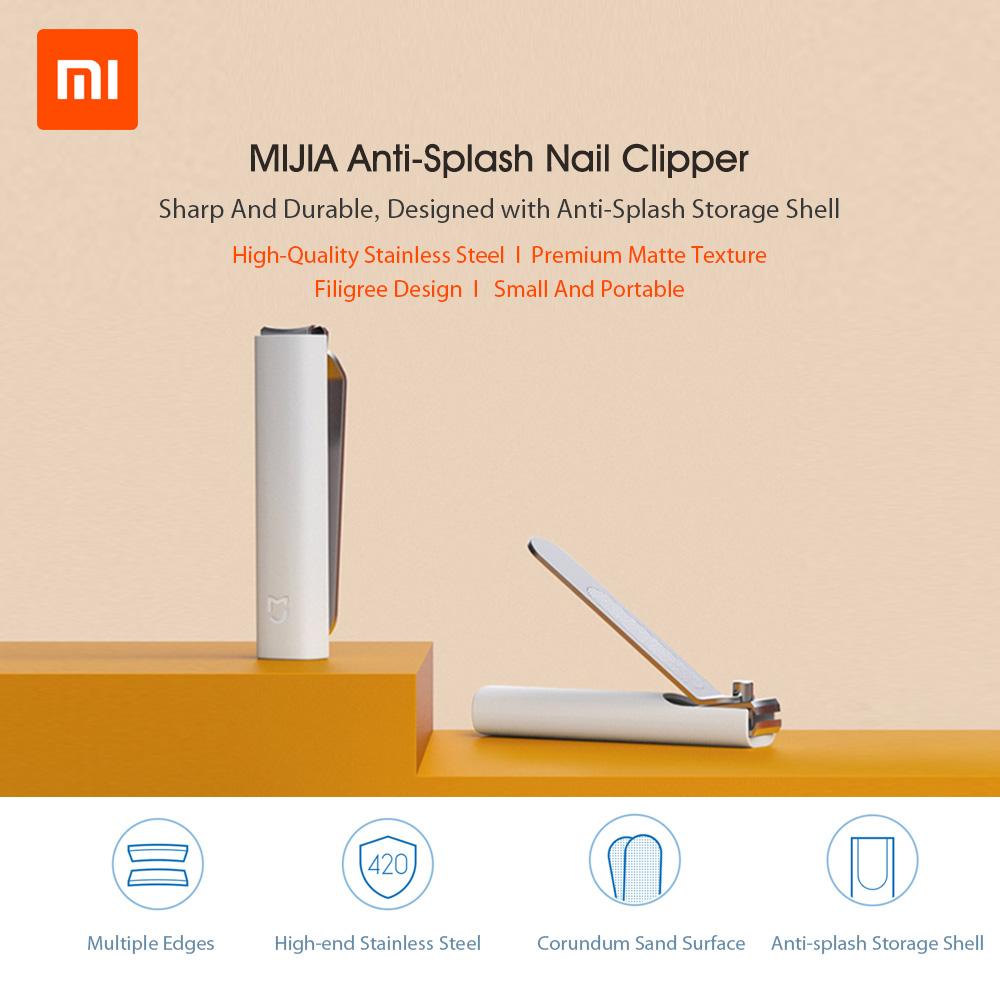Xiaomi Mijia Nail Clipper Anti-splash Defence Spatter Nail Knife 420 Stainless Steel For Beauty Hand Foot Nail