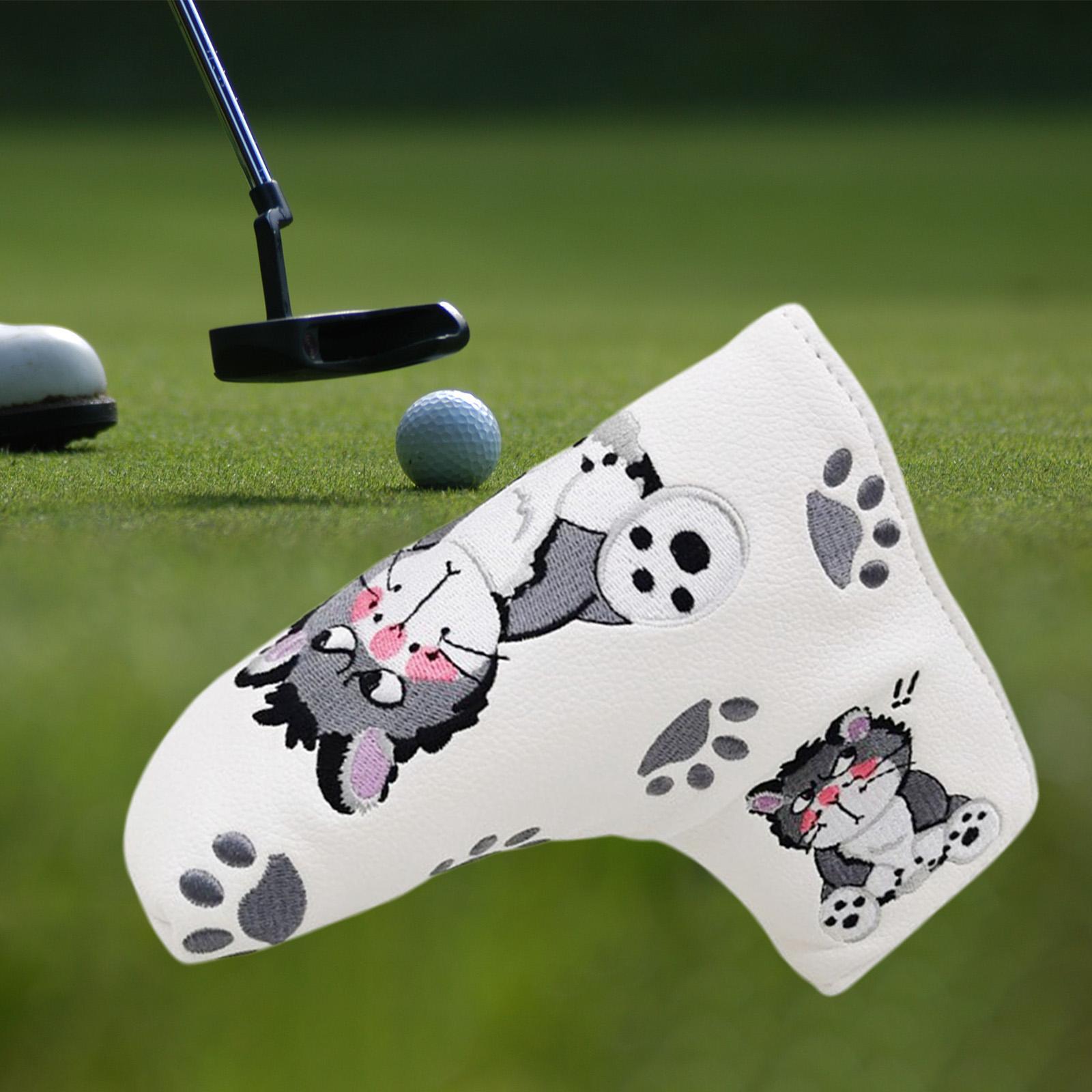 Golf Club Headcover Wrap Sleeve Waterproof Golf Mallet Putter Head Cover