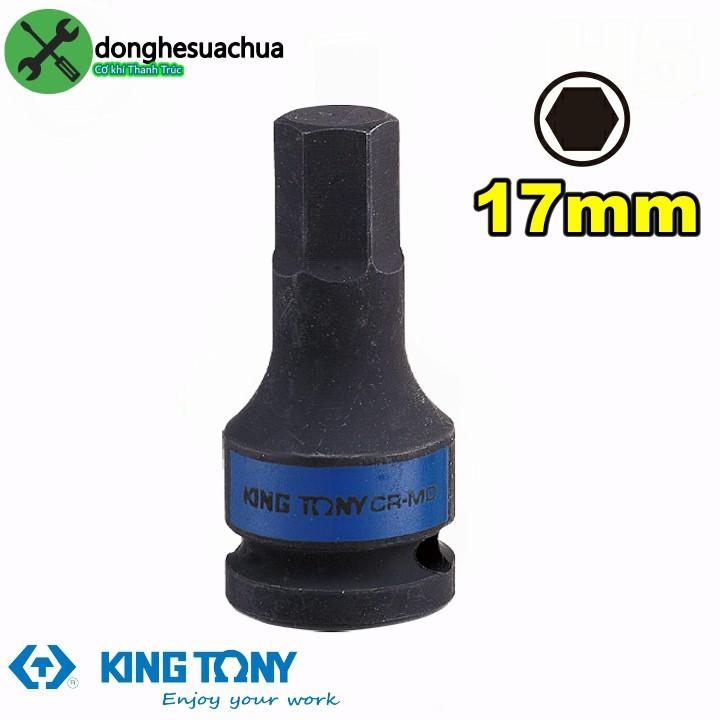 Đầu tuýp đen lục giác 17mm Kingtony 405517 loại 1/2