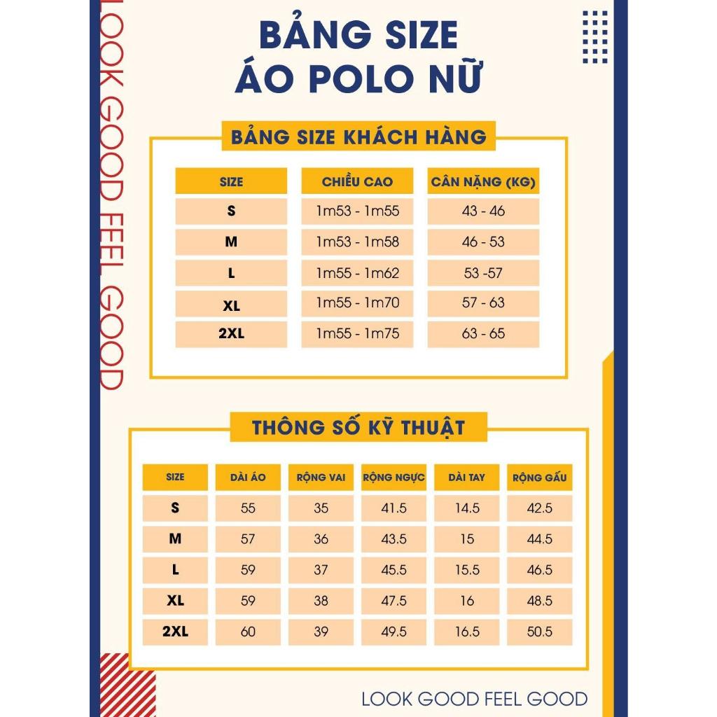 Áo polo nữ YODY có cổ vải airy cool giữ form thoáng mát, thấm hút mồ hôi, co giãn tốt - APN5046