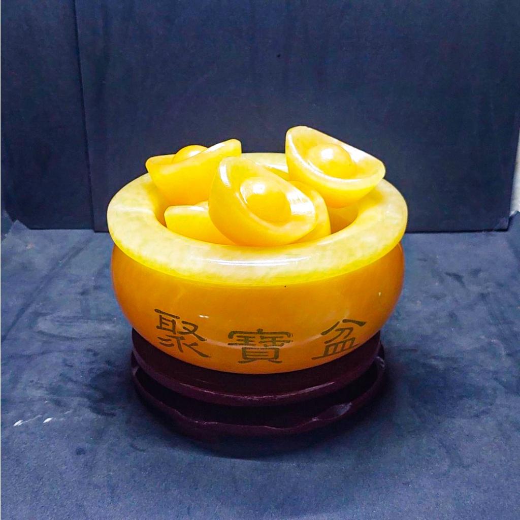 Bát Tụ Bảo , Bát Vàng Đá Ngọc Hoàng Long - Đường Kính 16cm SIÊU TO