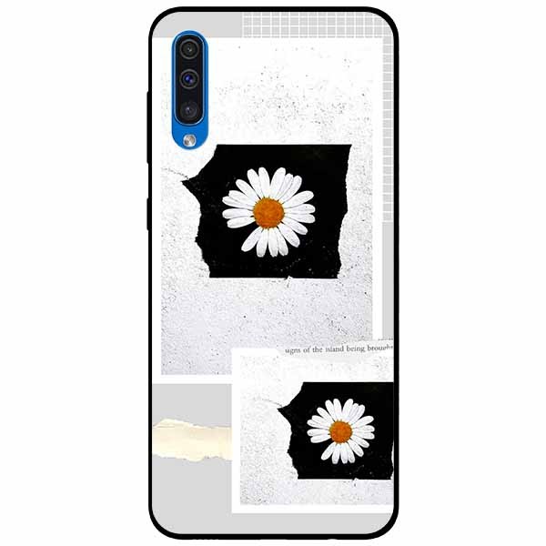 Ốp lưng in cho Samsung A70s Mẫu Hai Khung Hoa Cúc