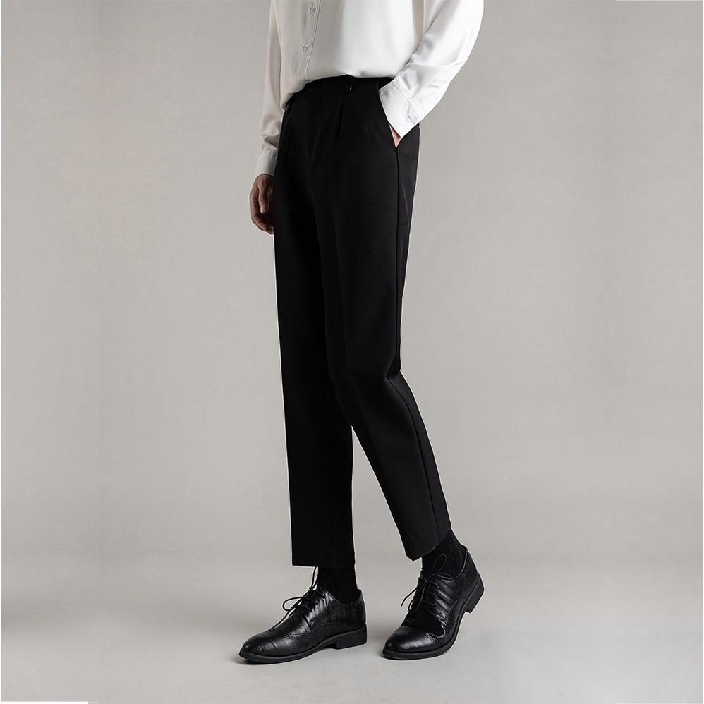 Quần Âu Baggy Nam Ống Đứng Trơn Màu Phối Cạp Đính Cúc Thời Trang Zenkonu QUAN NAM 118
