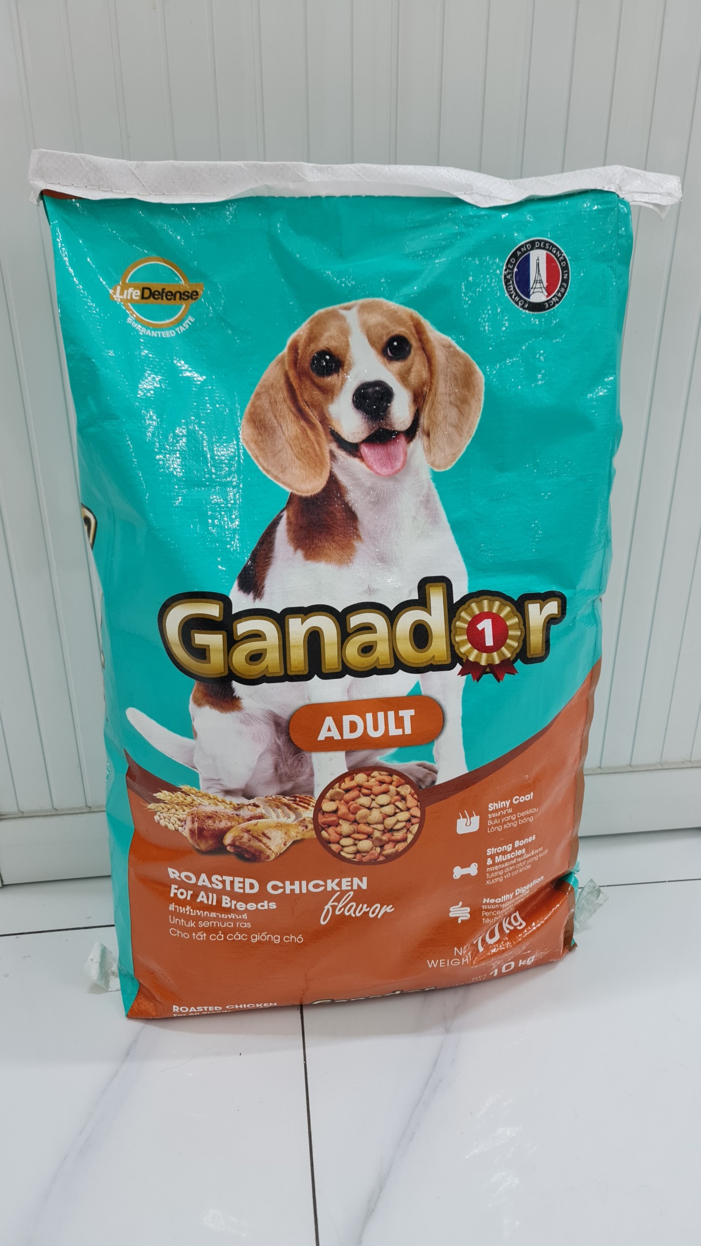 Thức ăn cho chó trưởng thành Ganador vị gà nướng bao 10kg