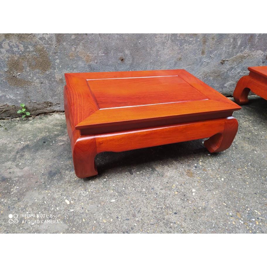 Bàn ô sin, bàn trà cơm bằng gỗ hương 40x60 cao18cm