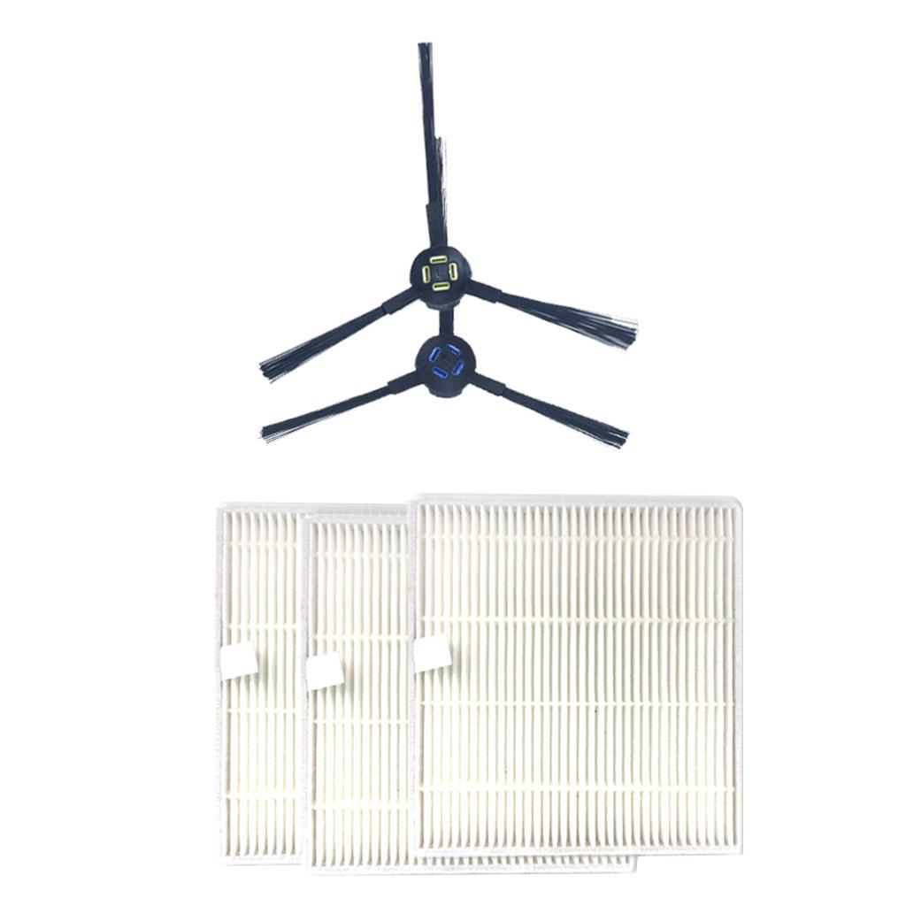 Filter 2pcs Side Brush Vacuum Cleaner Accs Part for ILIFE V8S V80 X800
