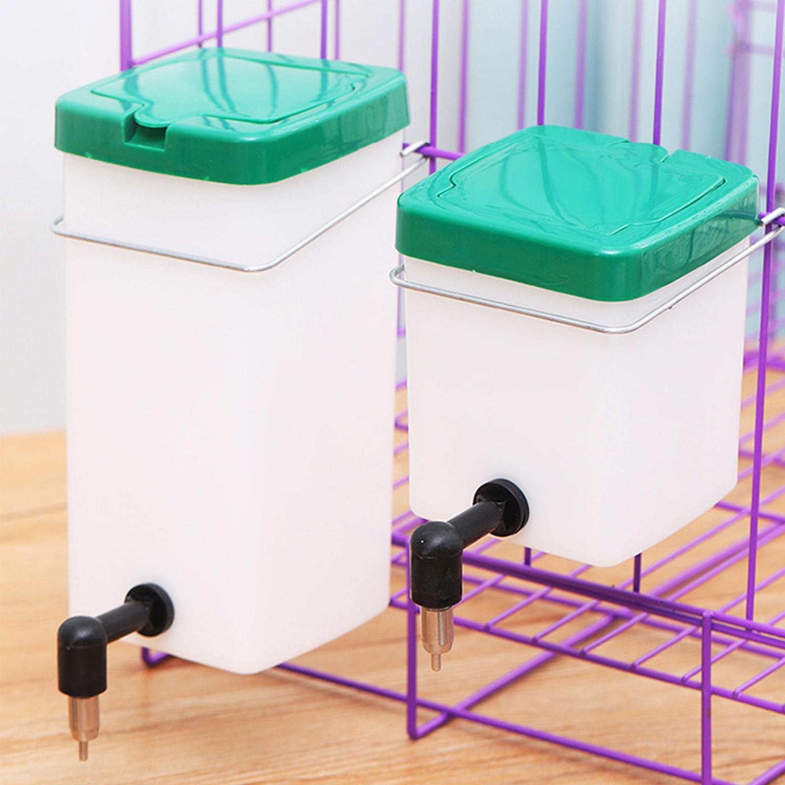 Automatic Rabbit Drinker Pet Water Dispenser Portable Water Bottle Hanging Pet Supplies Automatic Water Feeder for Rabbit Ferret Quail