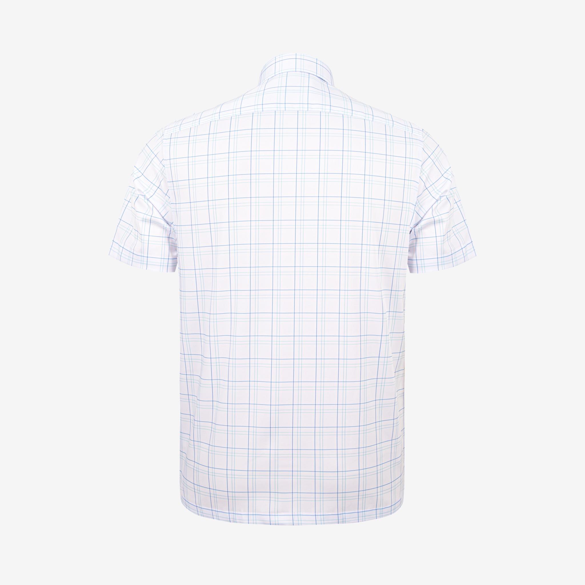 Áo sơ mi nam KHATOCO Tailor Fit ngắn tay A1MN538T2-CNCR852-2711-N