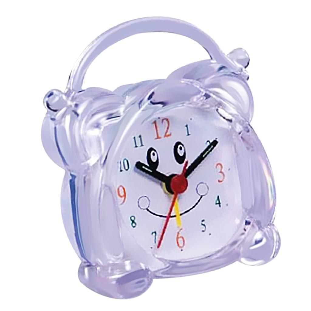 Mini Travel Alarm Clock Portable Table Desk Snooze Clock with Night Light 01