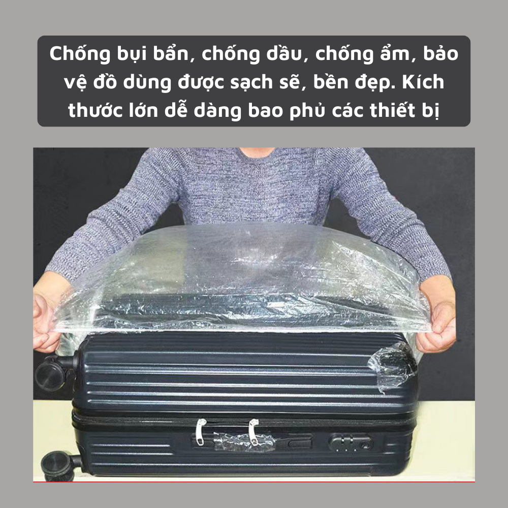 Túi 50c Màng Bọc PE Chống Bụi, Bảo Vệ Đồ Dùng, Đồ Gia Dụng Đa Năng Kích Thước 60x70cm