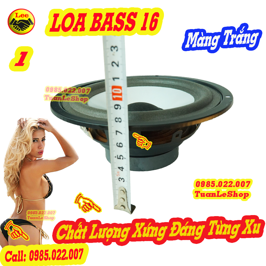 LOA BASS 16 MÀNG TRẮNG TỪ 80 COIL 25MM GÂN MÚT- GIÁ 1 CHIẾC LOA