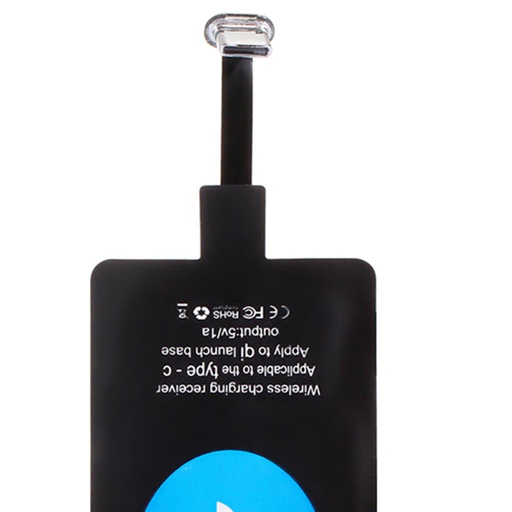 Qi Wireless Charging Receiver Card for Android Phones with Type C Connector