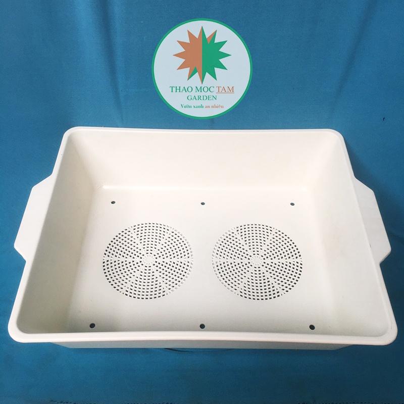 Combo 5 Khay Trồng Rau 48x39x12cm – Khay rau mầm, Trồng các loại rau ăn lá, chất liệu nhựa PP bền chắc