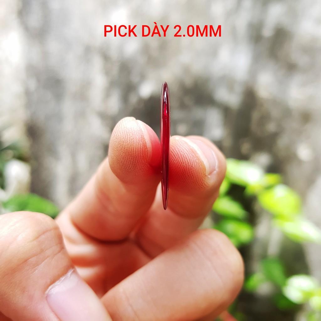 Pick gảy - phím gảy đàn Guitar trong suốt - Thương hiệu Alice