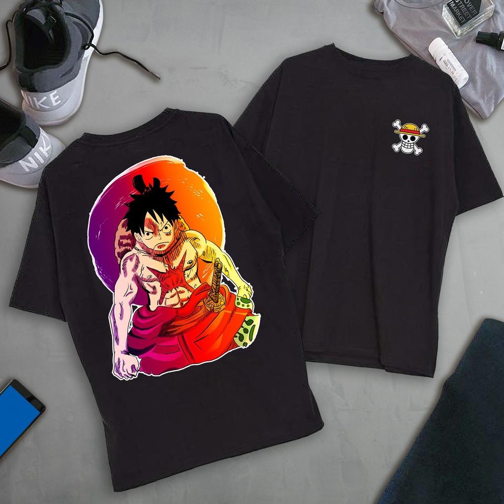 BÁN CHẠY BST Áo thun Anime Luffy One Piece - Kimetsu No Yaiba unisex hàng đẹp giá rẻ