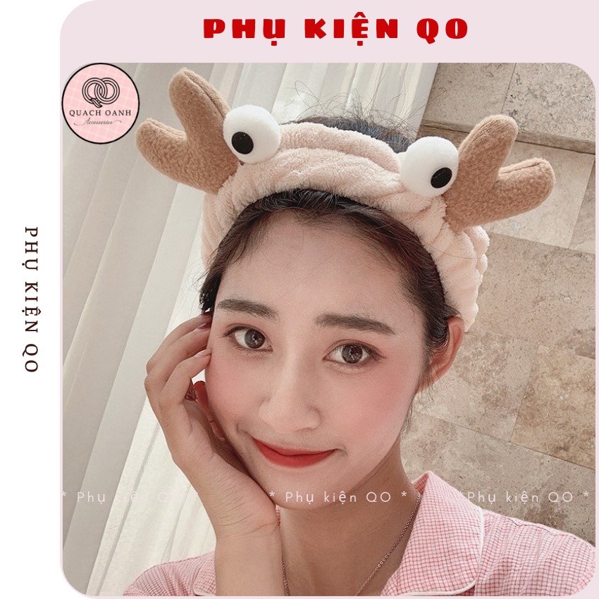 Băng đô càng cua rửa mặt