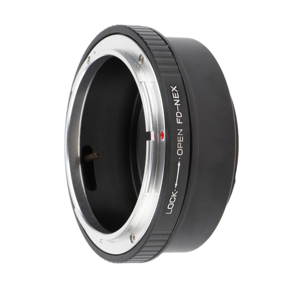 FD-NEX Adapter Ring For Canon FD Lens To Sony NEX E NEX-3 NEX-5 NEX-VG10 - Black+Silver