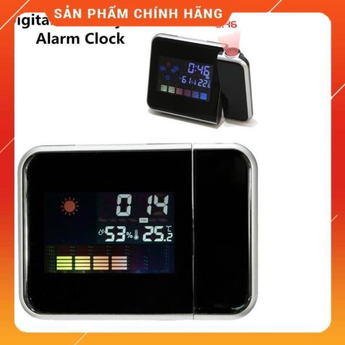 Đồng hồ báo thức kỹ thuật số với màu sắc màn hình đèn led chiếu đồng hồ bàn 206749