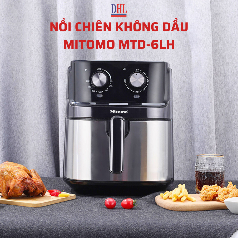 Nồi chiên không dầu Mitomo MTC-500KD Cao cấp, siêu bền hàng chính hãng- Bảo hành 3 năm Toàn Quốc