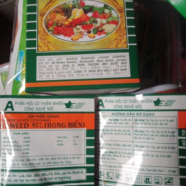 10 gói phân rong biển hữu cơ