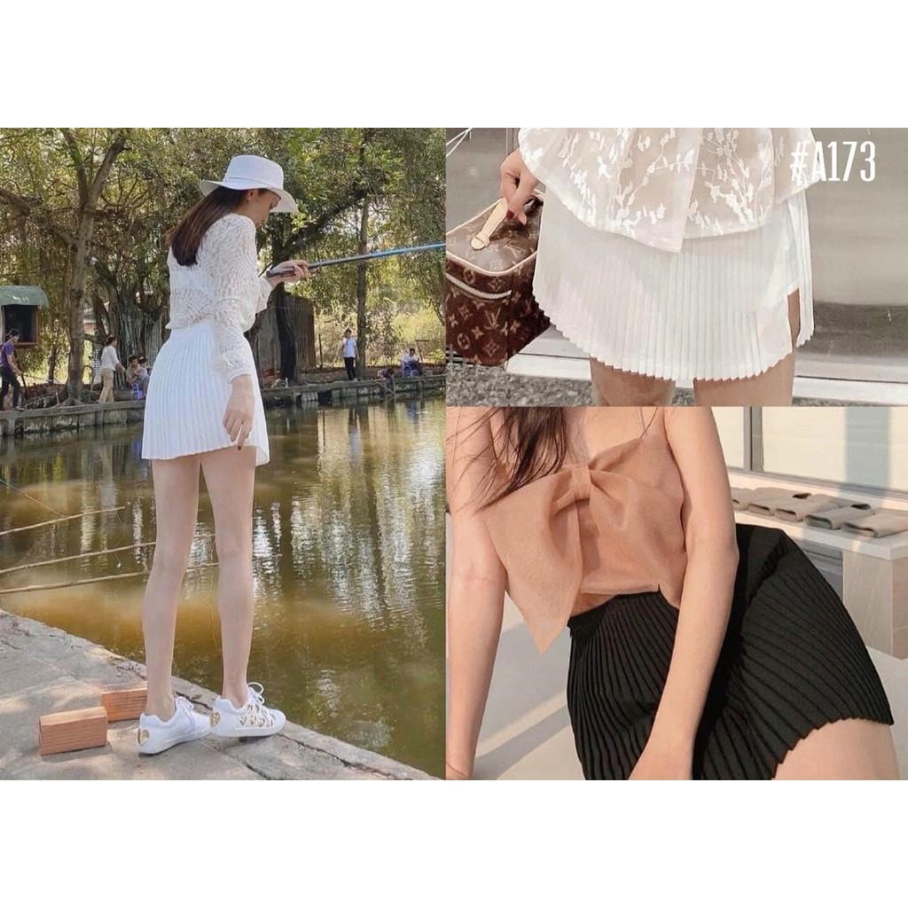 Chân váy dập li có lót quần