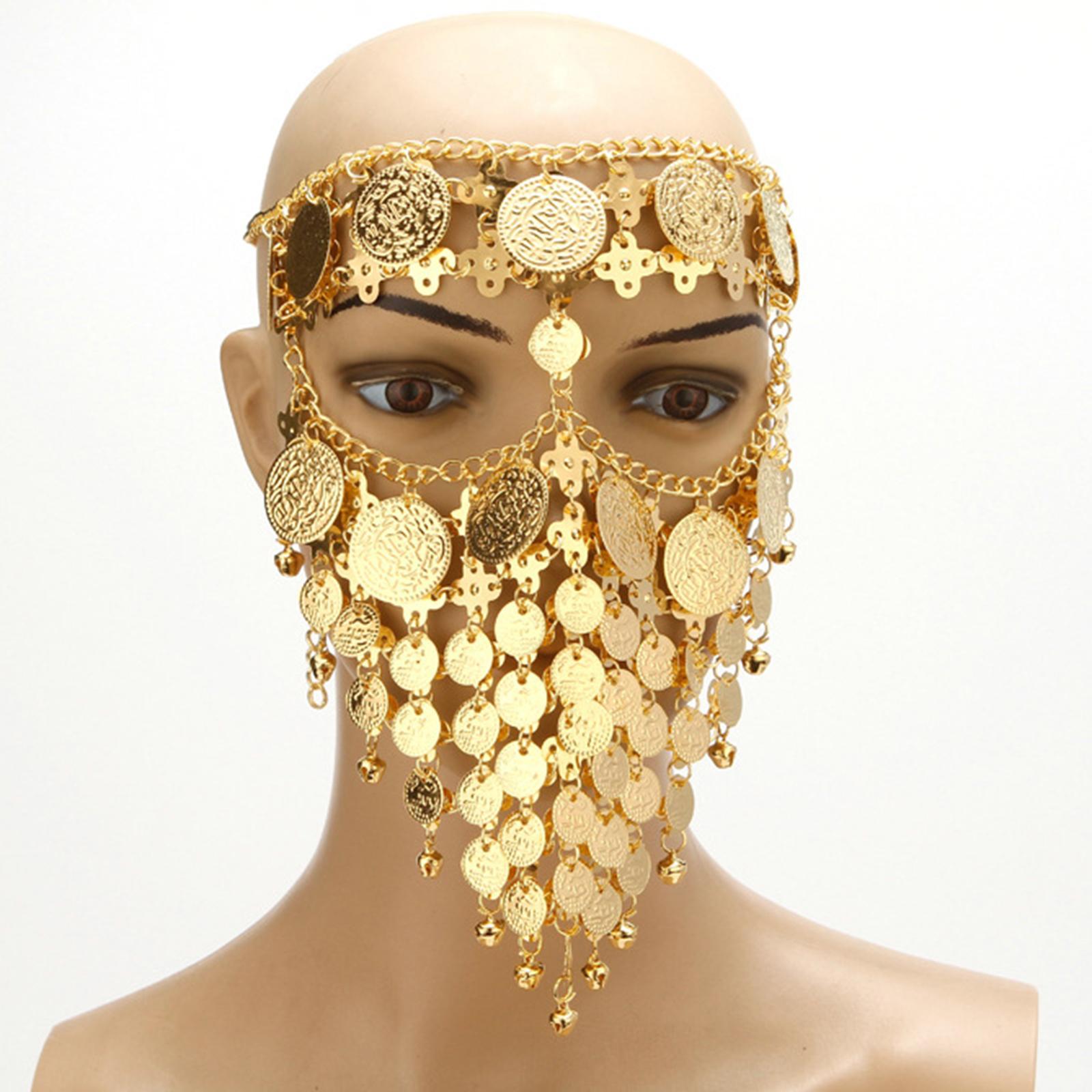 Belly , Metal Veils Dancing Accessories Masquerade for Costume Party Supplies