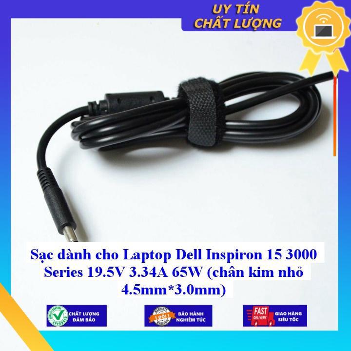 Sạc dùng cho Laptop Dell Inspiron 15 3000 Series 19.5V 3.34A 65W - Hàng Nhập Khẩu New Seal