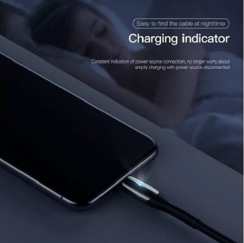 Cáp sạc Baseus IP (dài 1/2m 2.4A/1.5A, Sạc nhanh, Siêu bền) có đèn LED Cho iphone 5/6/7/8/X/XS/XR/XSMax  - Hàng chính Hãng