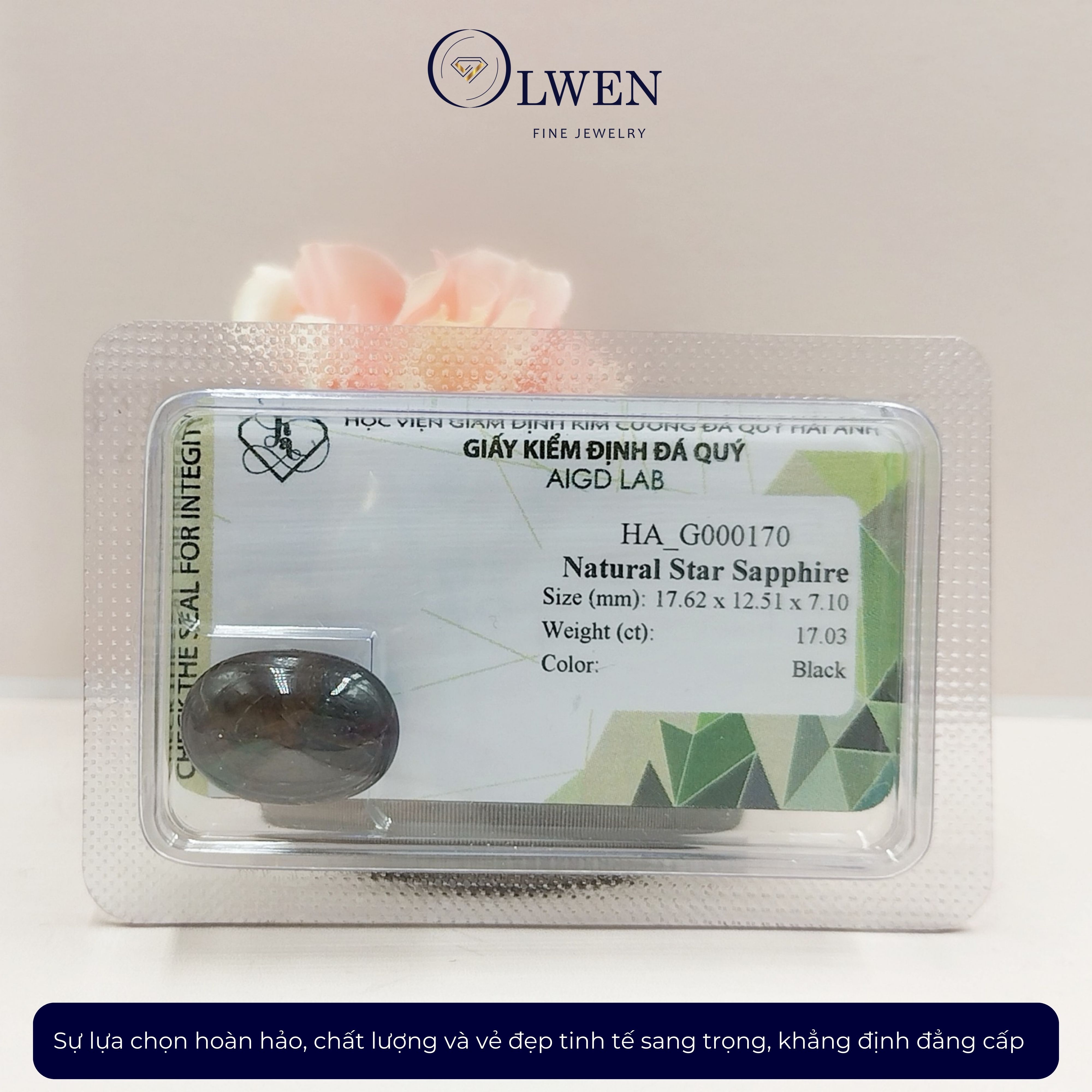Viên đá Sapphire thiên nhiên HA-G000170