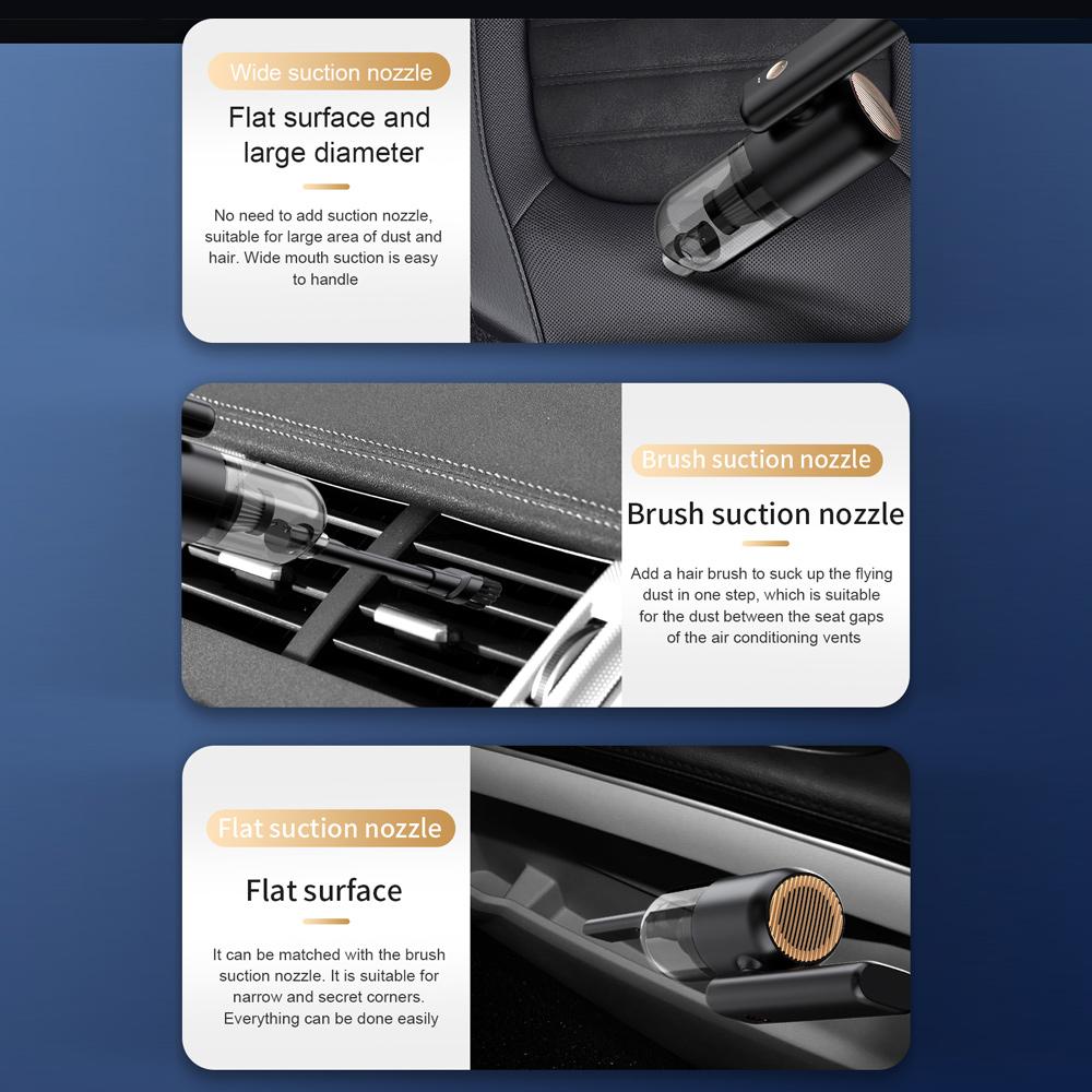 Máy Hút Bụi Không Dây Cầm Tay Có Thể Gập Lại Di Động Với Đèn Kép Cho Vật Nuôi