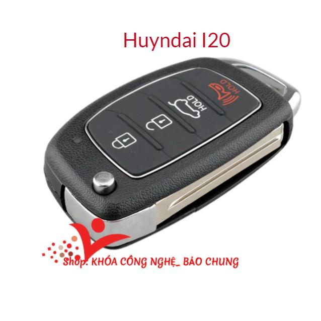 Vỏ remote chìa khóa xe ô tô dành cho Huyndai I20 thay thế cho vỏ chìa khóa gốc theo xe.