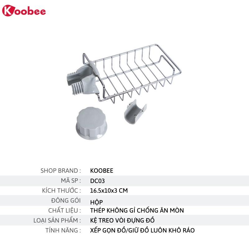 Kệ Giá Treo Vòi Đựng Đồ Có Móc Treo Tiện Dụng KOOBEE