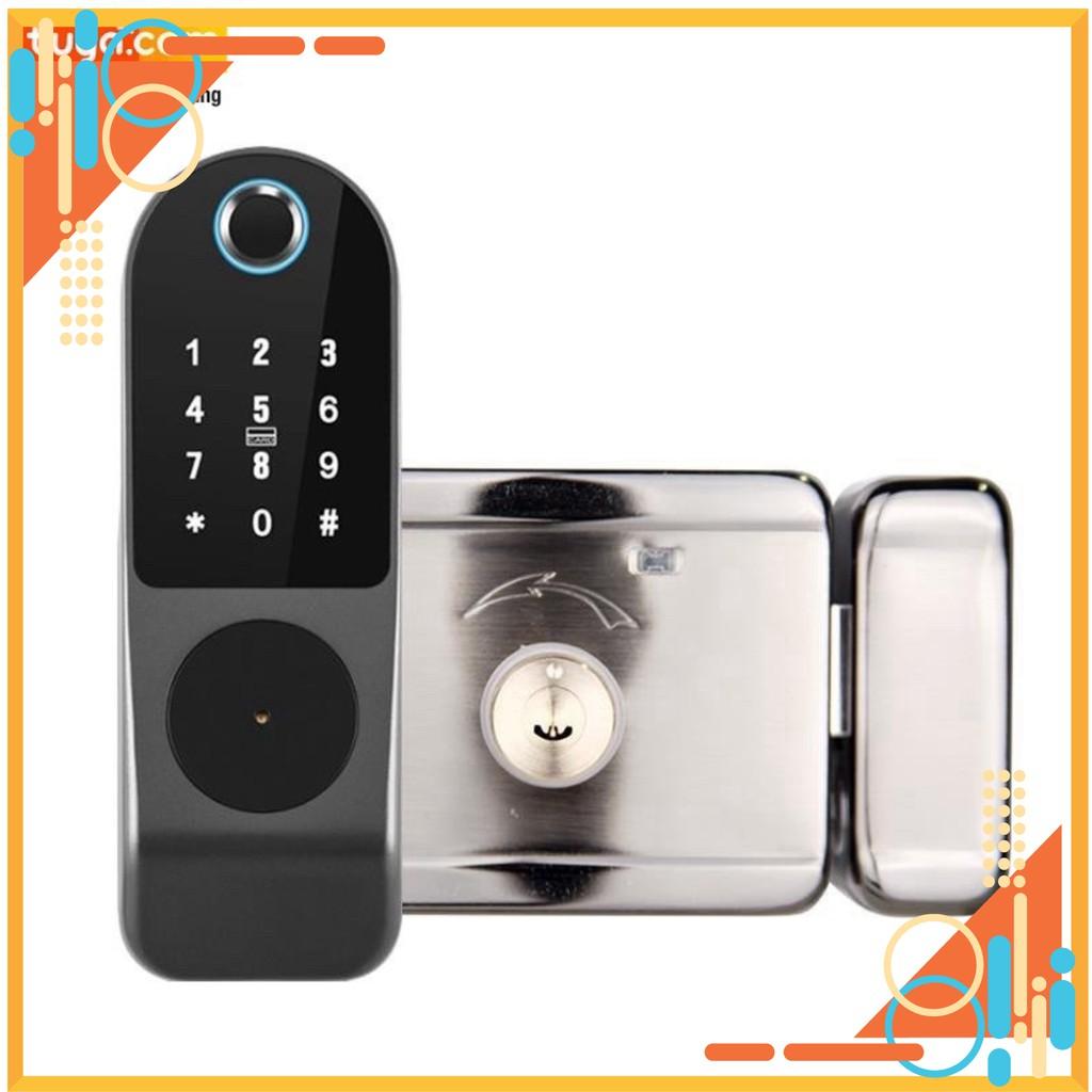 HiLock07 - Bộ khoá cửa 5 chức năng mật khẩu thẻ từ vân tay, khoá cơ, thông qua wifi Bluetooth, cổng hilock