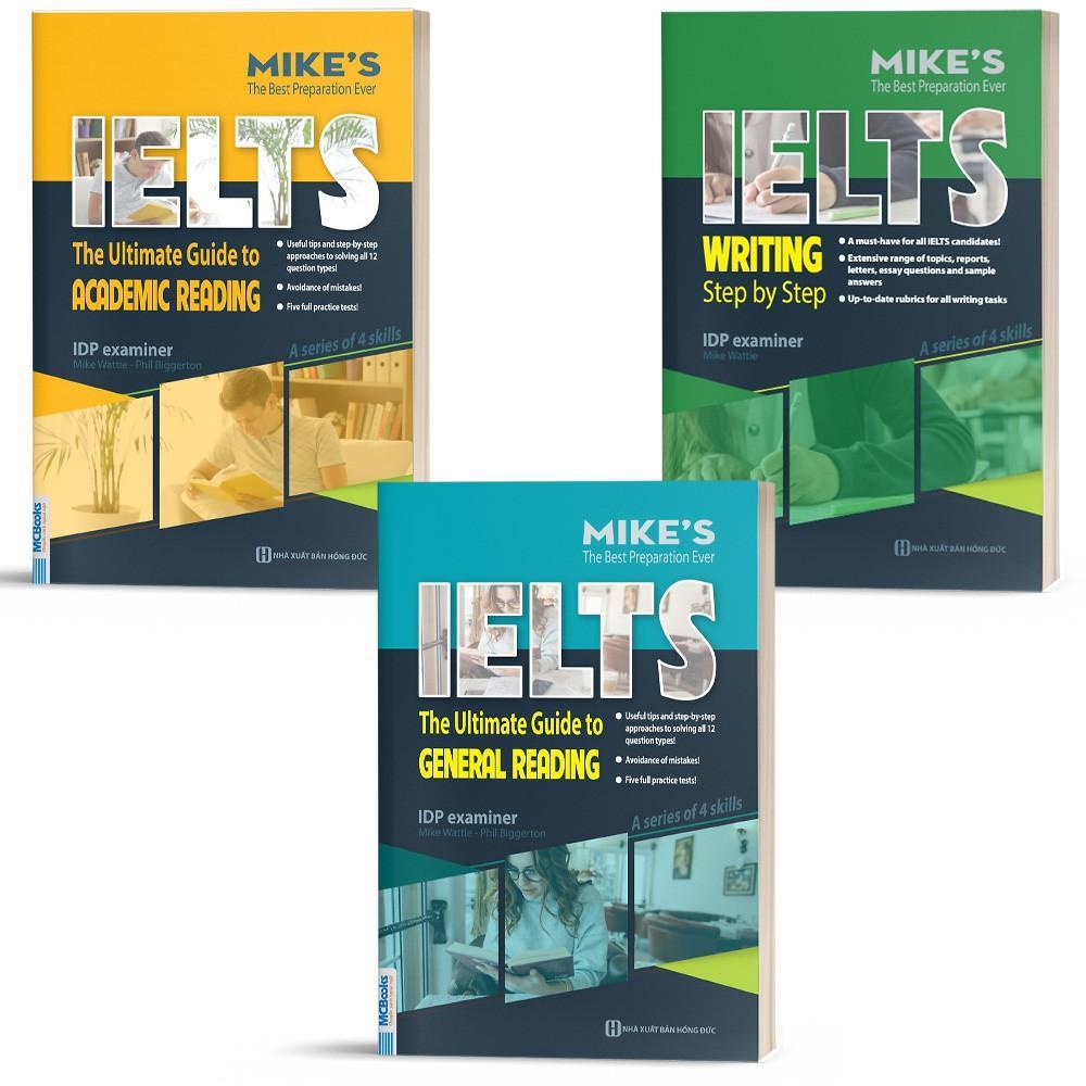 Combo IELTS MIKE - Ielts Reading and Ielts Writting Dành Cho Người Tự Học - Bản Quyền