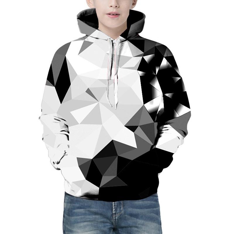 Áo hoodies có nón dài tay in hình 3D cho bé trai