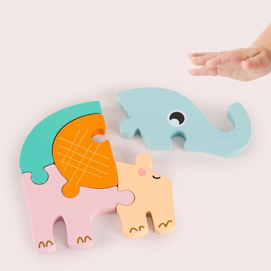 Tranh ghép Xếp hình gỗ nổi 3D loại cao cấp hàng dày đẹp