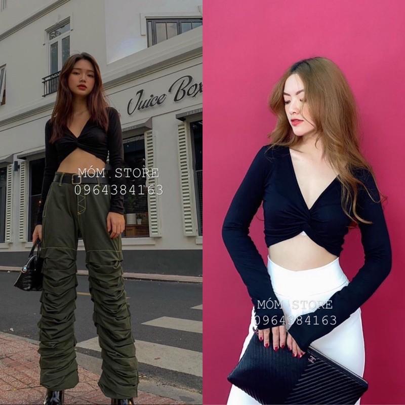 Áo Croptop Xoắn Ngực Siêu Xinh