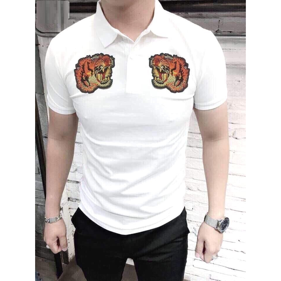 ÁO THUN NAM COTTON CỔ BẺ CO GIÃN TỐT