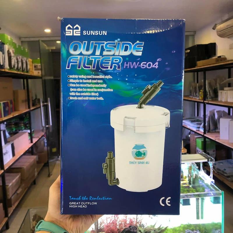 Lọc Thùng Sunsun HW604 - Máy Lọc Ngoài Sunsun HW-604B Cho Bể Cá, Thuỷ Sinh